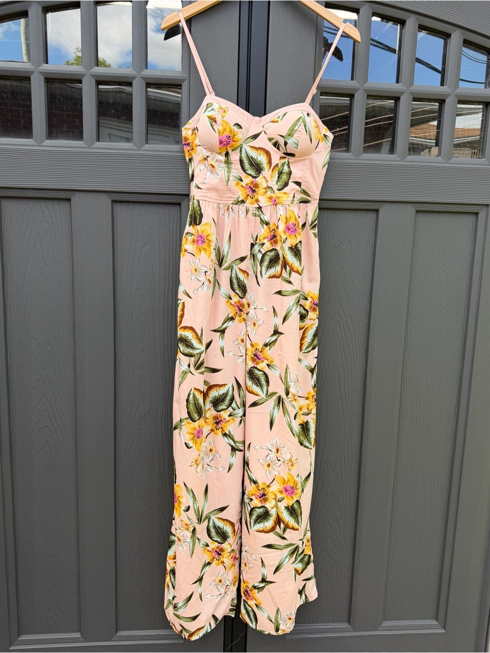 Floral/Tropical Print Jumpsuit